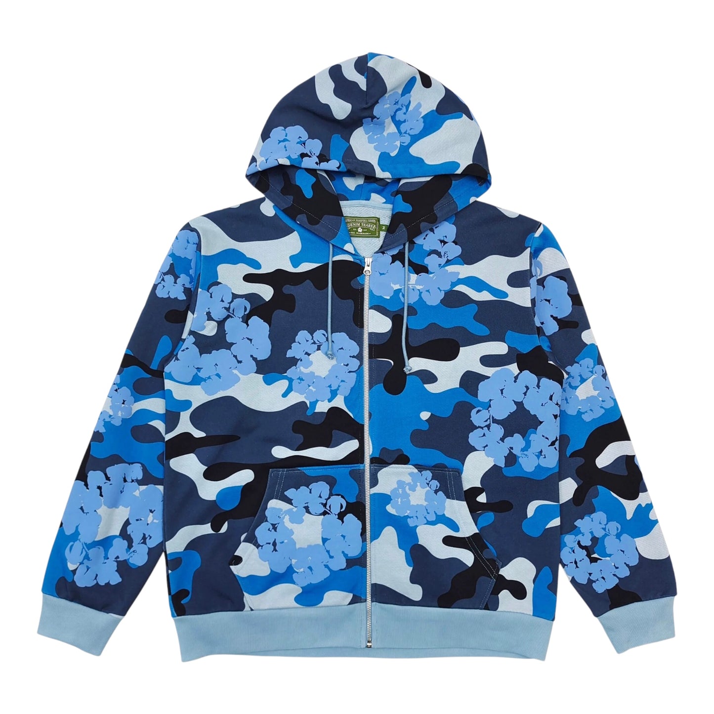 DENIM TEARS CAMO COTTON WREATH HOODIE - Multi colors