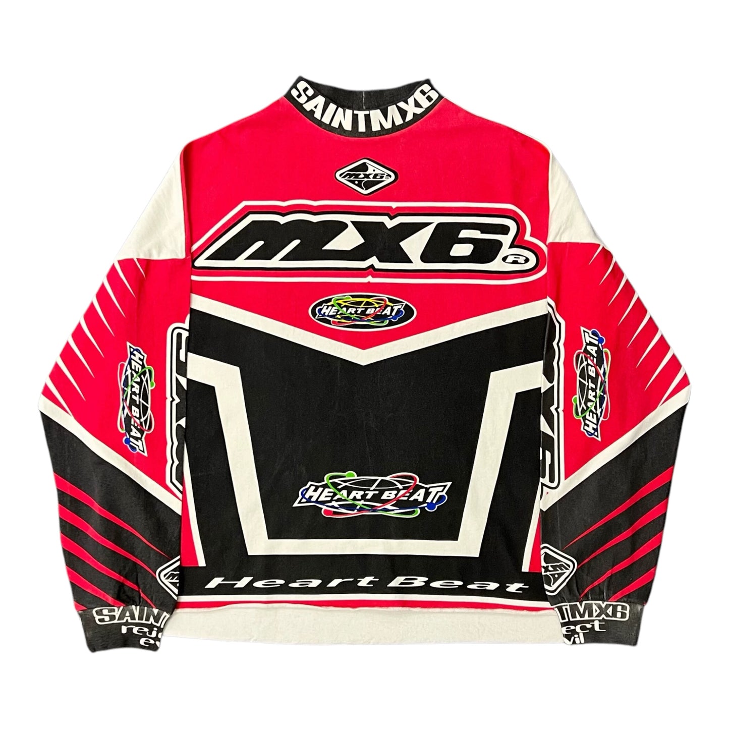 SAINT MICHAEL L/S MX6 RACER SHIRT RED