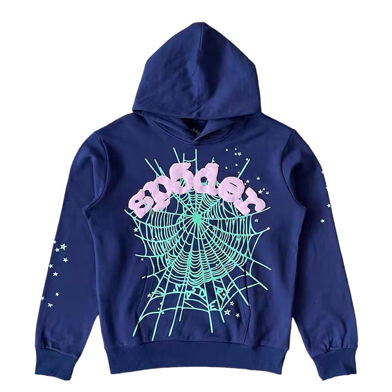 SP5DER WORLDWIDE OG WEB HOODIE - Navy
