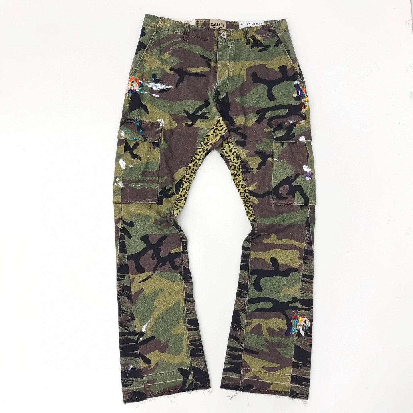 GALLERY DEPT. CAMO FLARE CARGO PANTS