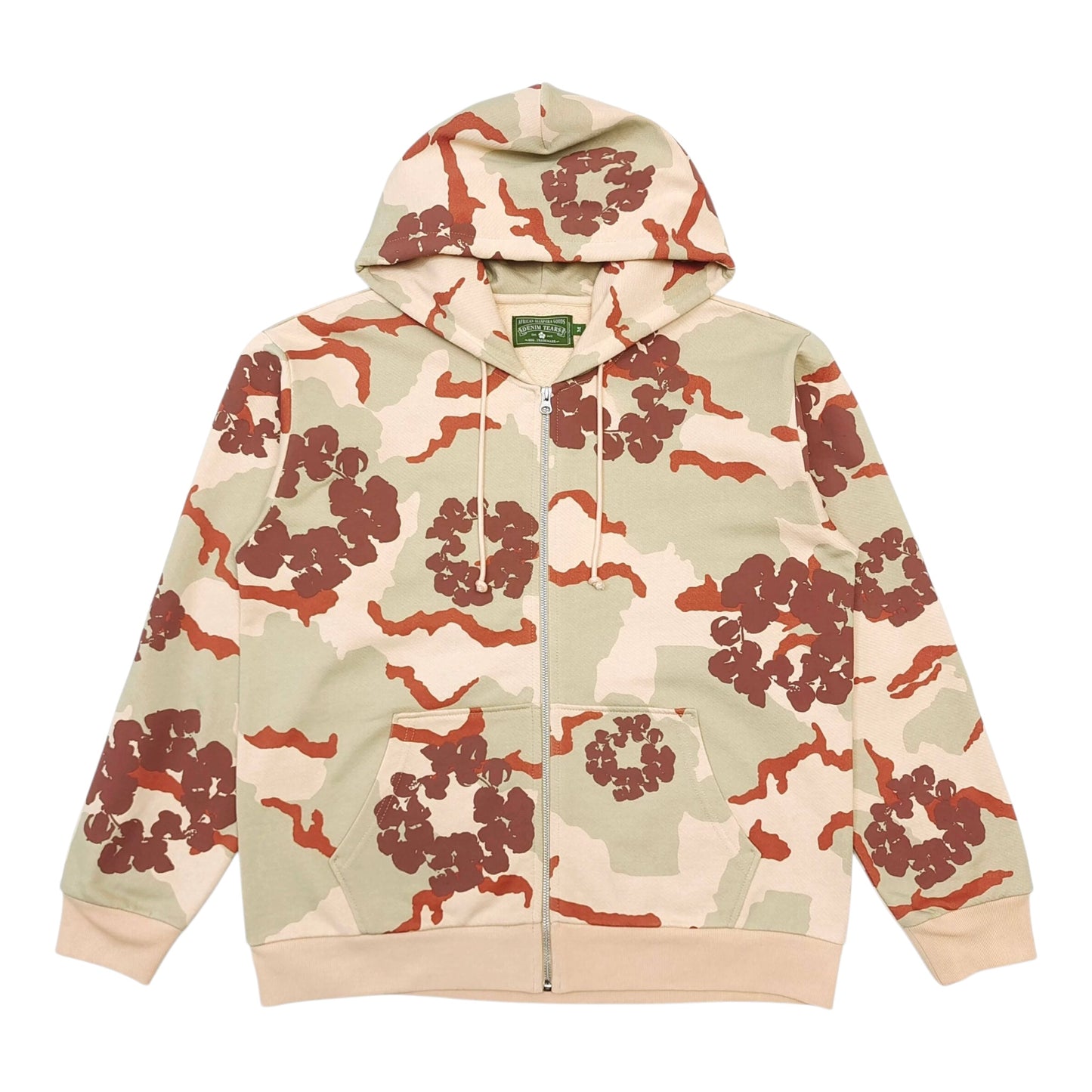 DENIM TEARS CAMO COTTON WREATH HOODIE - Multi colors