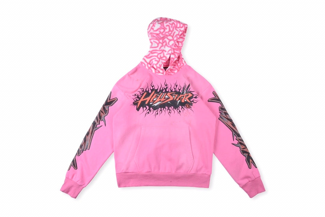 HELLSTAR BRAINWASHED PINK HOODIE