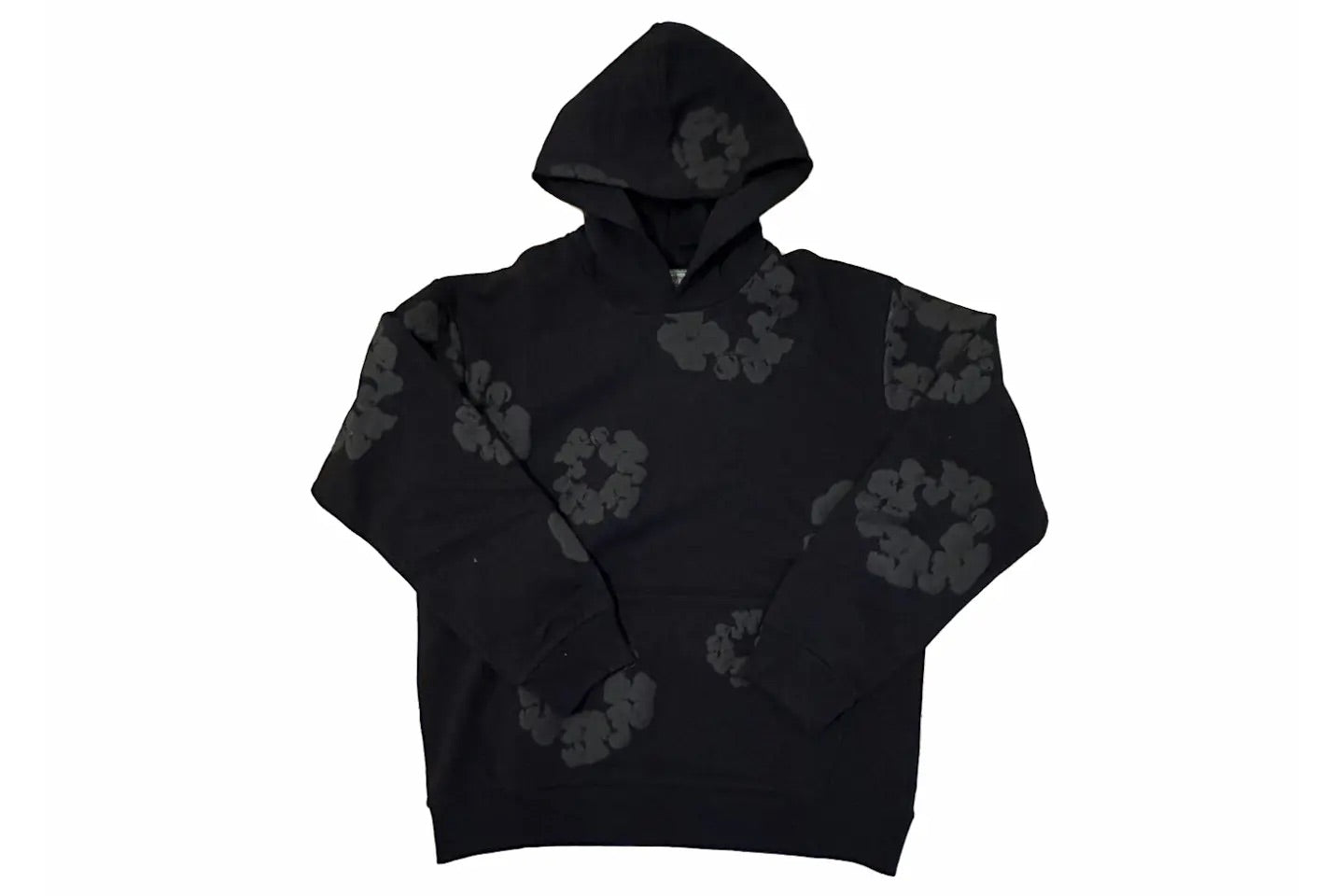 DENIM TEARS COTTON WREATH HOODIE - All black