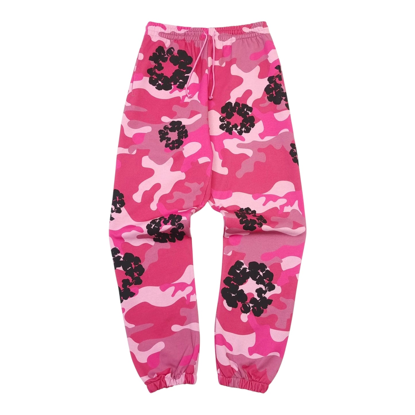 DENIM TEARS CAMO COTTON WREATH SWEATPANTS