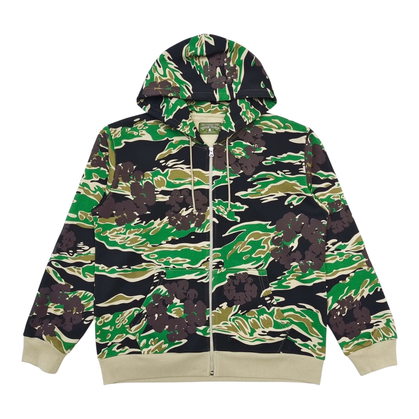 DENIM TEARS CAMO COTTON WREATH HOODIE - Multi colors