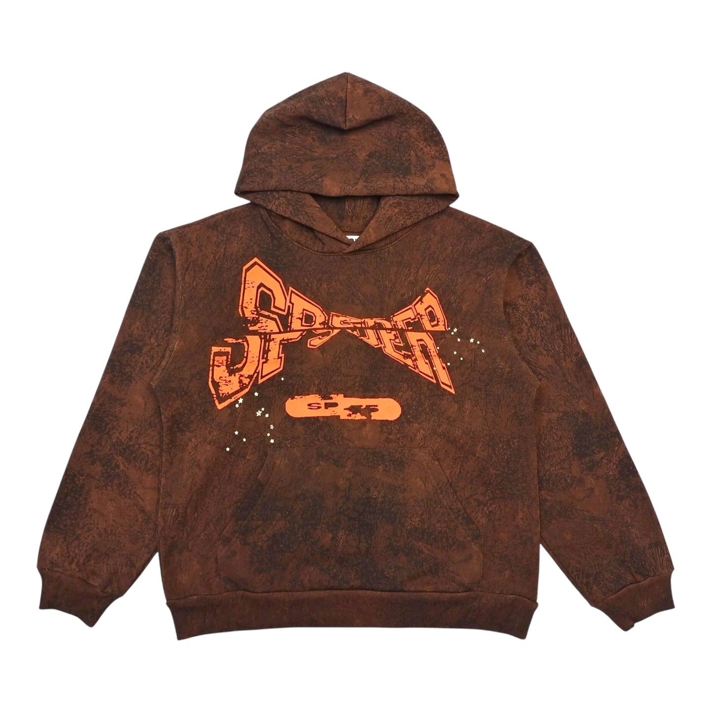 SP5DER WORLDWIDE T&F TREE CAMO HOODIE - Brown