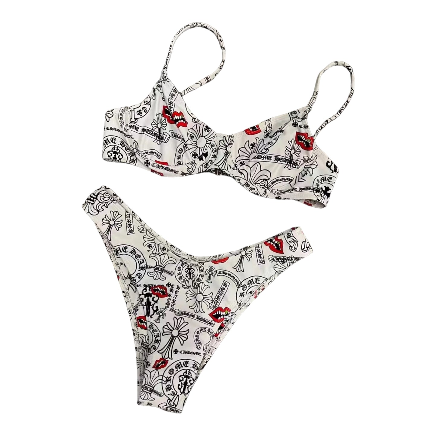 CHROME HEARTS x DIPPED IN BLUE MATTY BOY BIKINI SET