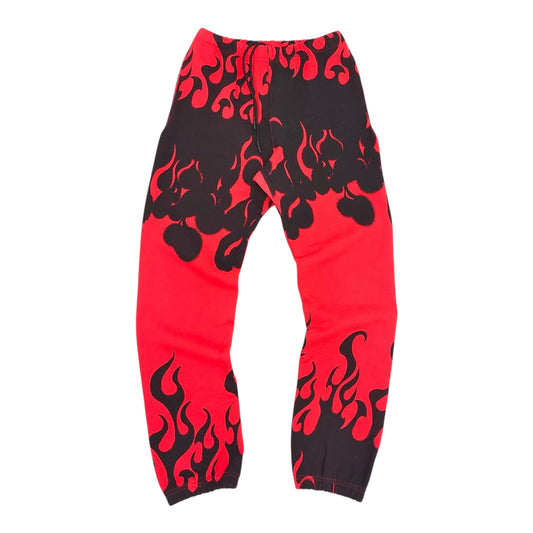 GALLERY DEPT AK FLAME RED BLACK SWEATPANTS