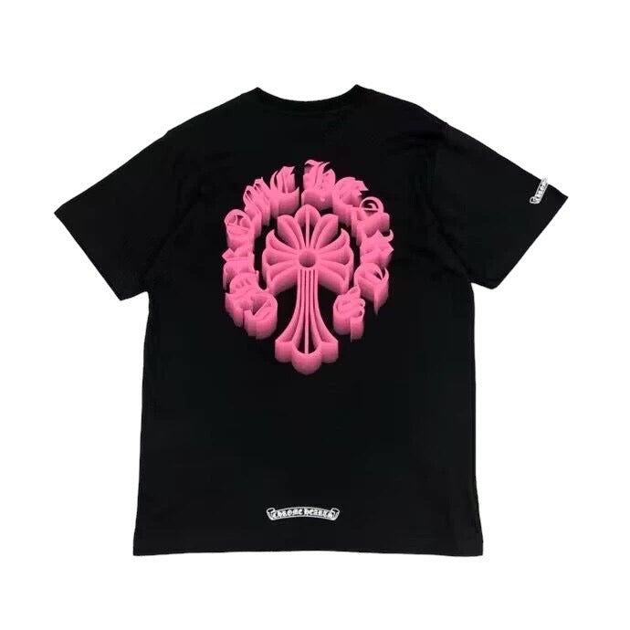 CHROME HEARTS PINK HORSESHOE TEE