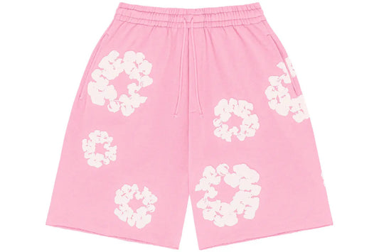 DENIM TEARS COTTON WREATH SHORT - “Pink”