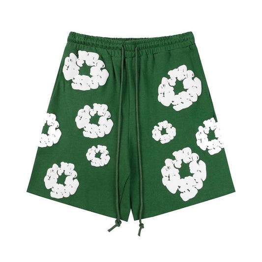 DENIM TEARS COTTON WREATH SHORT - “Green”