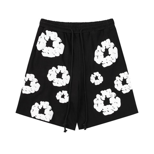 DENIM TEARS COTTON WREATH SHORT - “Black”