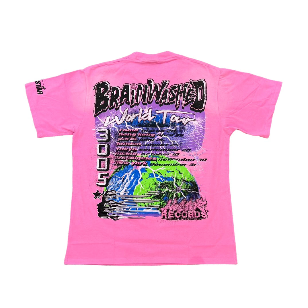 HELLSTAR BRAINWASHED WORLD TOUR PINK TEE