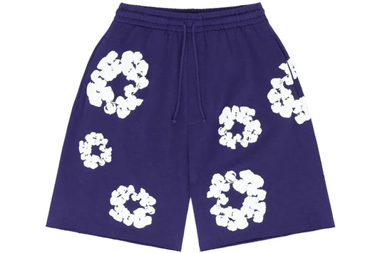 DENIM TEARS COTTON WREATH SHORT - “Purple”