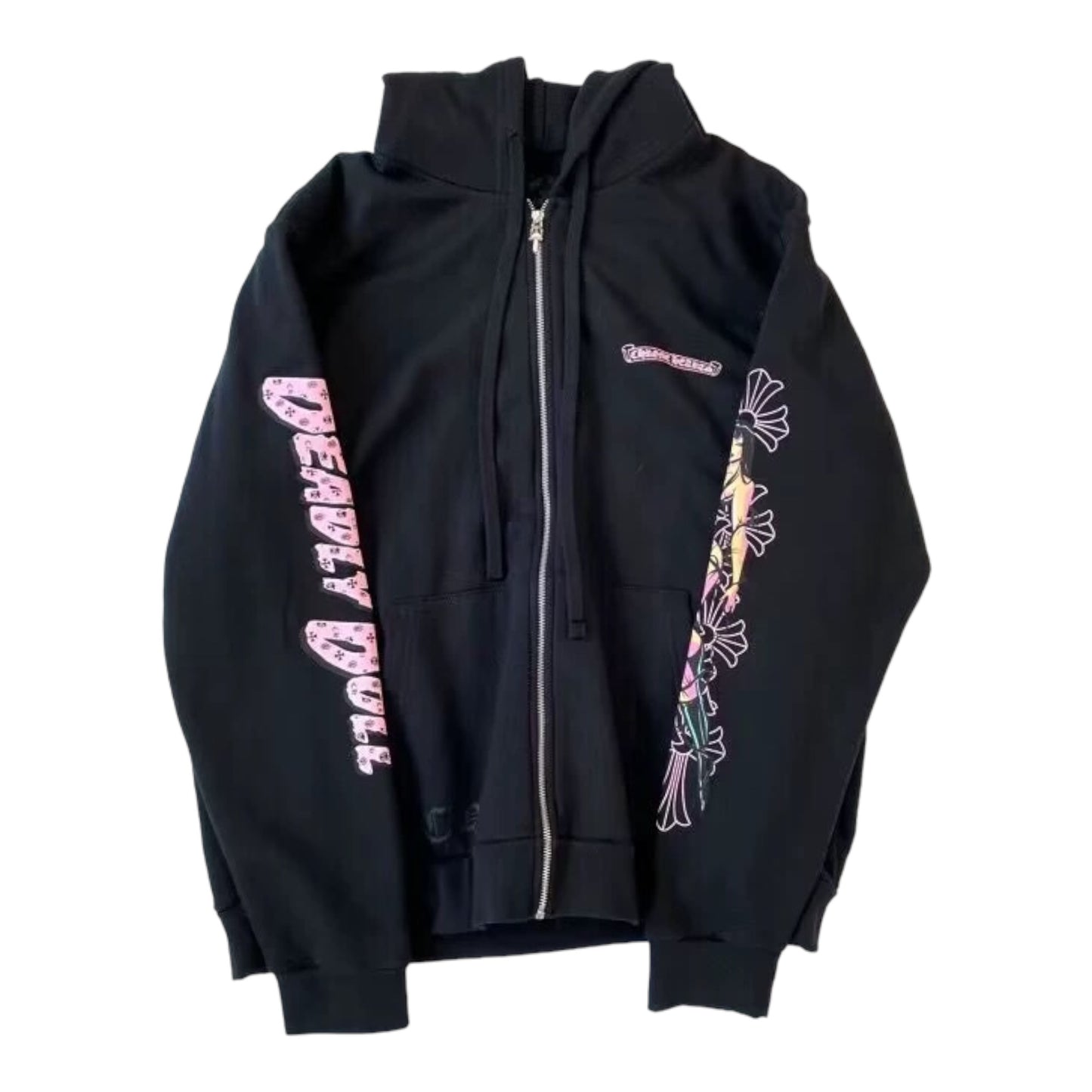 CHROME HEARTS x DEADLY DOLL ZIP-UP HOODIE