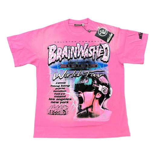 HELLSTAR BRAINWASHED WORLD TOUR PINK TEE