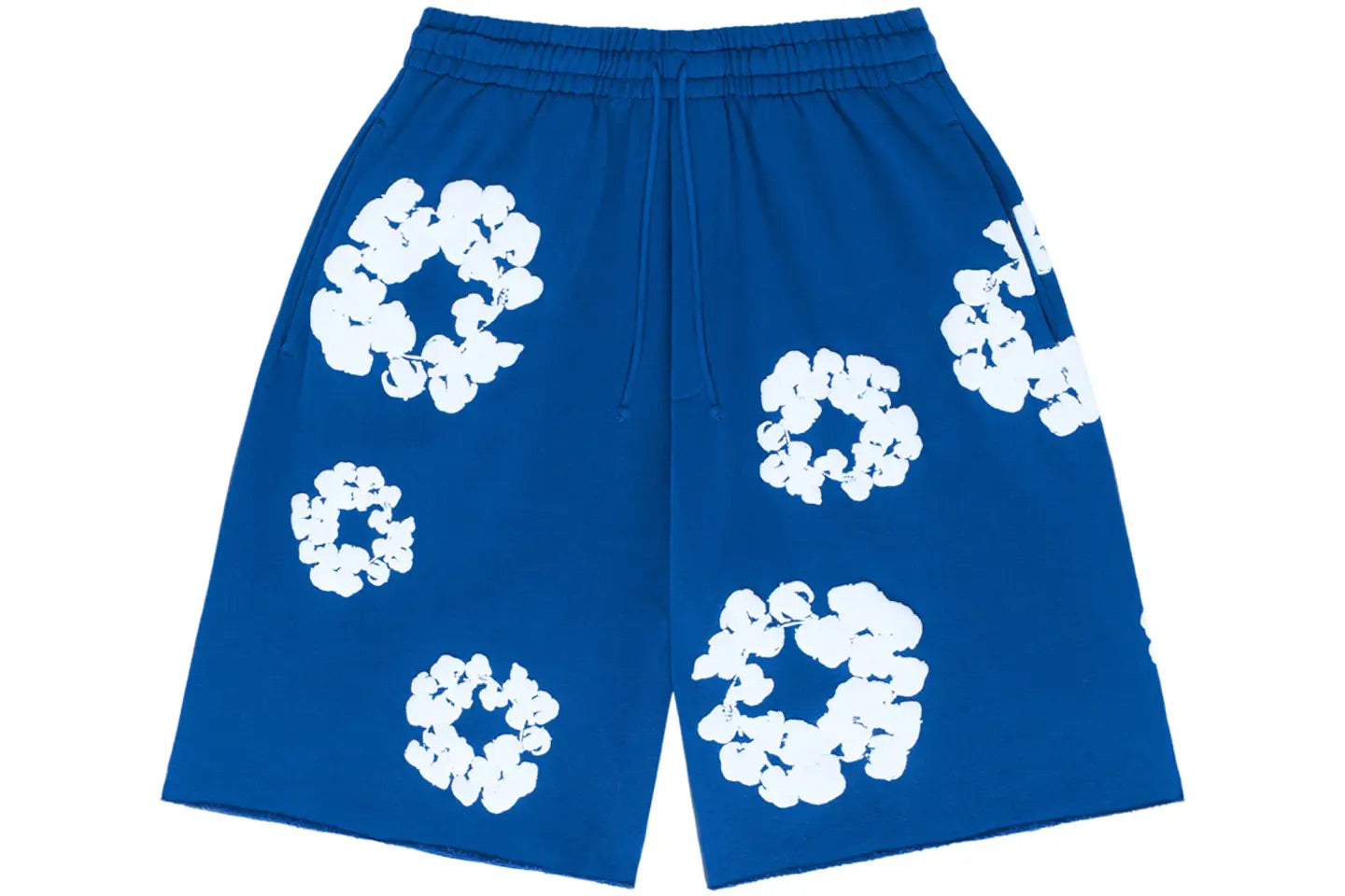 DENIM TEARS COTTON WREATH SHORT - “Royal blue”