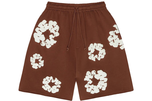 DENIM TEARS COTTON WREATH SHORT - “Brown”