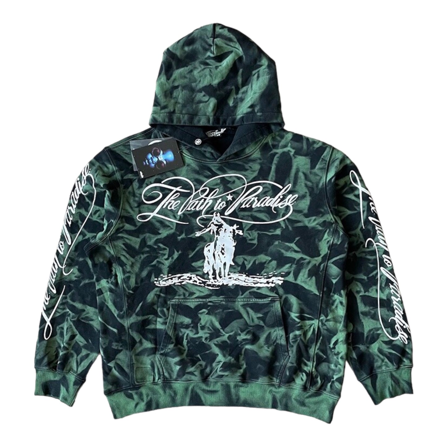 HELLSTAR GREEN MARBLE HOODIE