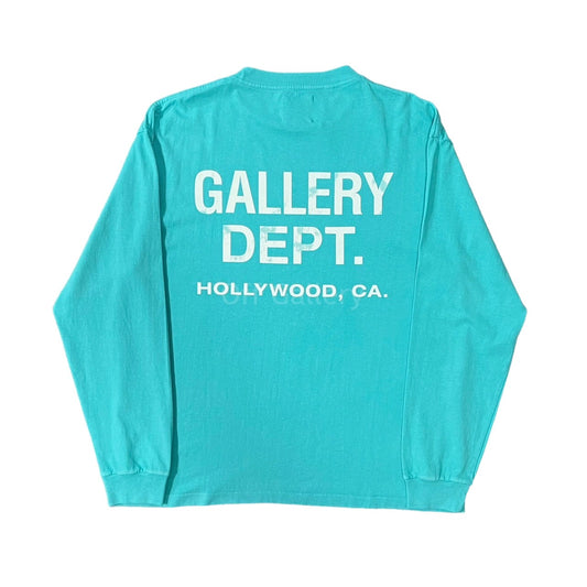 GALLERY DEPT TURQUOISE LONG SLEEVE SHIRT