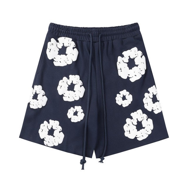 DENIM TEARS COTTON WREATH SHORT - “Navy”