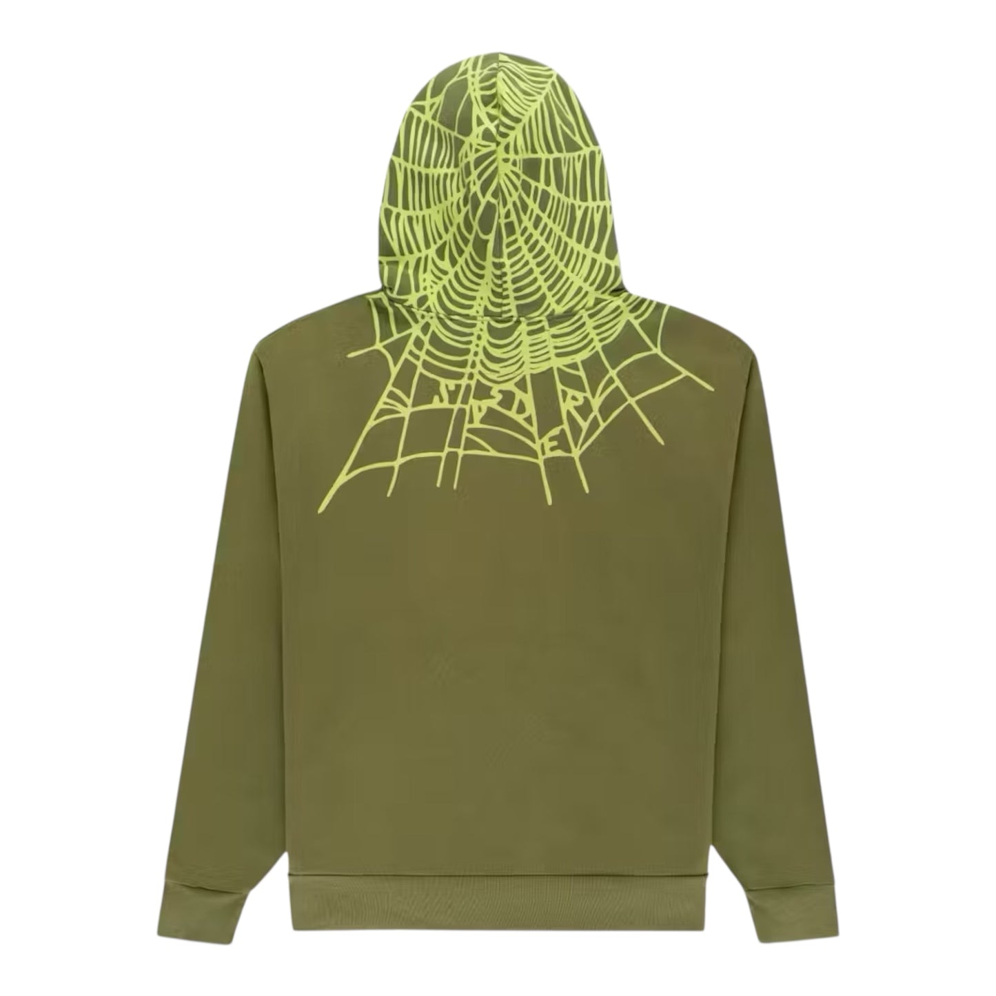 SP5DER WORLDWIDE HEAVY WEB HOODIE - Olive