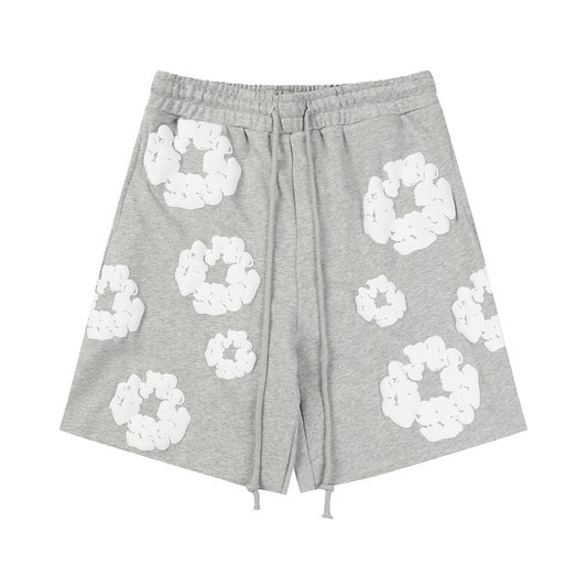 DENIM TEARS COTTON WREATH SHORT - “Grey”