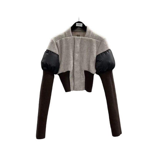 RICK OWENS CROP LEATHER JACKET