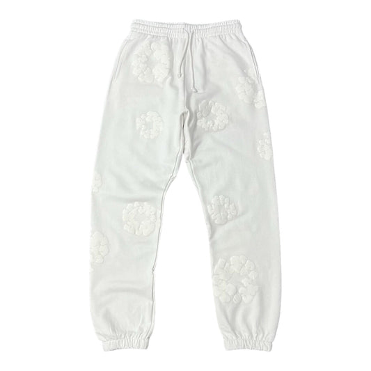 DENIM TEARS COTTON WREATH ALL WHITE SWEATPANTS